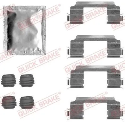 Produktbild von QUICK BRAKE 109-1817 Zubehörsatz Scheibenbremsbelag Vorne für TOYOTA HILUX III Pick-up (TGN1, GGN2, GGN1, KUN2, KUN1)
