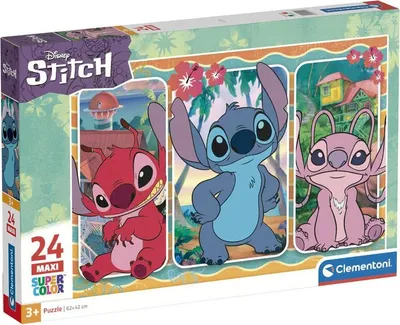 Obrázok produktu pre Clementoni - Puzzle maxi Disney Stitch 24 elementy - oficjalny produkt premium