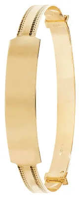 Produktbild von Stylischer 9 Karat (375) Gold Baby - Erweiterbar Armreif - 4mm; TRS20528