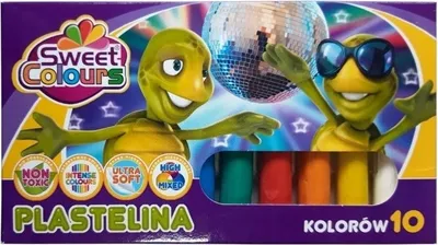 Obrázek produktu pro Netoxická školní plastelína, 10 barev