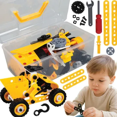 Obrázek produktu pro Stavebnice pro děti - 3D Vozidla, 100 ks