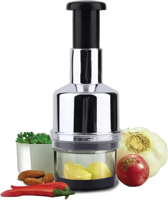 Imagen del producto de Rebanadora de verduras de acero inoxidable, manual, para cebollas y ajo, 1 unidad, utensilio de cocina