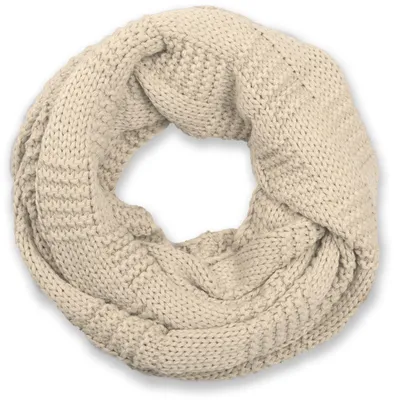 Produktbild von styleBREAKER Uni Strick Loop Schal mit Patentmuster | elastischer Schlauchschal 64x33 cm | weiche Viskose