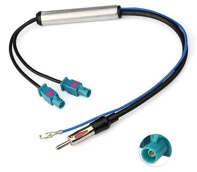 Zdjęcie produktu dla Kabel adapter radio samochodowe fakra z din wzmacniacz dab fm 30CM