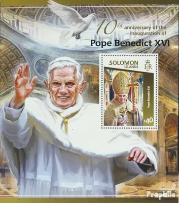 Produktbild von Briefmarken Salomoninseln 2015 Mi Block 397 (kompl. Ausg.) postfrisch Benedikt XVI