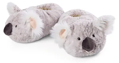 Produktbild von NICI Koala Hausschuhe Gr. 38-41 (L) – Plüsch-Hauschuhe rutschfest – Warme Kusche
