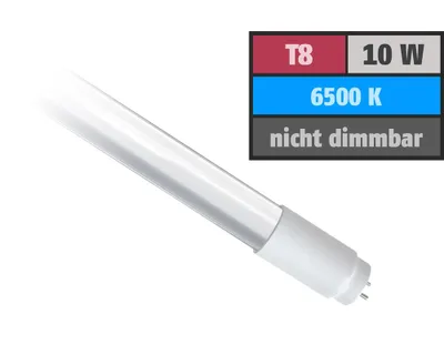Zdjęcie produktu dla Müller-Licht 400115 10 W G13 865 T8 Świetlówka LED, trzonek G13, 10 W, biała neutralna, 6500 K, klasa efektywności energetycznej F