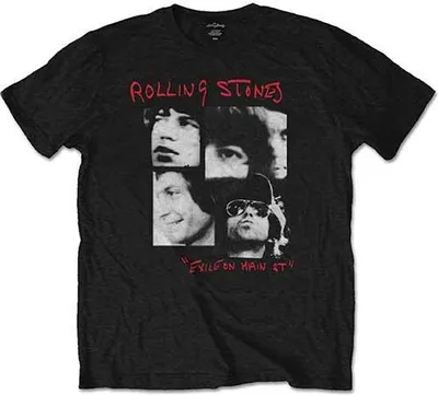 Produktbild von The Rolling Stones T-Shirt Exile Schwarz XXL Unisex 100% Baumwolle 100% offiziell lizenziert