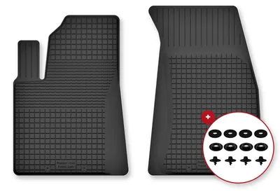 Image de Tapis avant en caoutchouc pour Mitsubishi Space Star – jeu 2 pièces, sur mesure