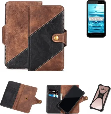 Produktbild von K-S-Trade Handy Hülle Schutz Hülle Schutzhülle Bookstyle Case kompatibel mit Energizer Hardcase H500S Handy Cover Hülle Schutztasche 1x