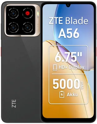 Immagine prodotto di ZTE Blade A56 17,1 cm (6.75 pollici) Doppia SIM Android 15 4G USB tipo-C 4 GB 128 GB 5000 mAh Nero