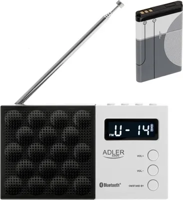 Produktbild von Adler | Digital Radio - PLL AM/FM | AD 1908 | Alarm function | White/Black