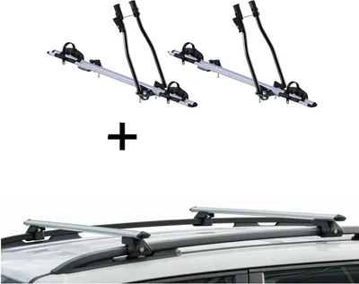 Immagine prodotto di 2x portabici SAGITTAR + portapacchi CRV135 compatibile con Mitsubishi Pajero 91-99
