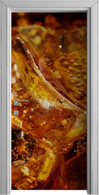 Produktbild von Tür Selbstklebende 90x210 cm Türfolie Türtapete Klebefolie - Cola auf Eis
