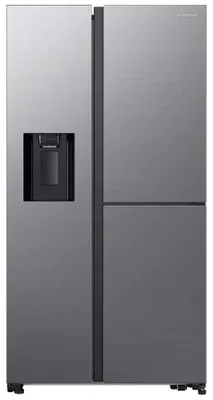 Produktbild von Samsung Side-by-Side mit Food Showcase-Tür und Wassertank, 628 ℓ, Freistehend, Edelstahl, Gehärtetes Glas, Links/Rechts, 628 l, ST-T