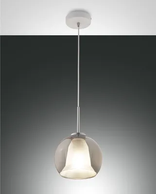 Produktbild von Fabas Luce Pendelleuchte Bretagna E27 Ø220mm Weiß Fumé