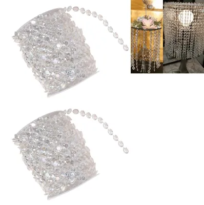 Immagine prodotto di Solidchoice - Set di 2 ghirlande colorate con cristalli per decorazioni