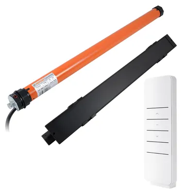 Produktbild von 12V Mini-Rollladenmotor 13Nm SW40 + Solarpanel inkl. Handsender HSZ1