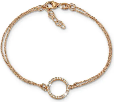 Produktbild von SilberDream Damen-Armband Zirkonia 925 Silber poliert 19cm rose weiß SDA2587E