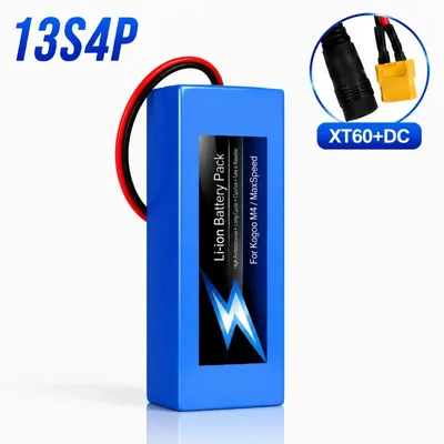 Produktbild von Lithium-Ionen-Akku - 48 V 13S4P - 10 Ah - Wiederaufladbar - 18650-Zellen - XT60-DC-Anschluss