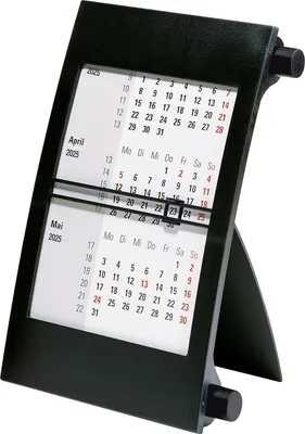 Produktbild von rido idé Tischkalender "3-Monatskalender" 2026/2027 schwarz