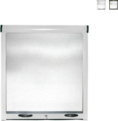 Produktbild von Rollladen-Moskitonetz für Fenster 80x170cm universell Easy-Up C - Weiß