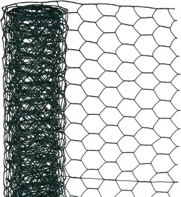 Produktbild von NATUR Sechseckgitter aus grün plastifiziertem verzinktem Stahl - Ø 13 mm - 1x2,50 m