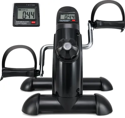 Produktbild von KOMFOTTEU Pedaltrainer für Arm- & Beintraining, Unter-Schreibtisch Fahrrad, Beintrainer Armtrainer mit verstellbarem Widerstand & LCD-Display, Fitnesstrainer Fitnessgerät Rad