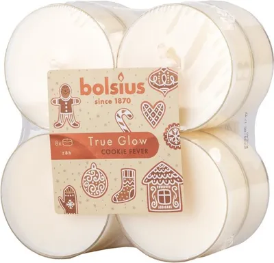 Obrázok produktu pre Bolsius Čajové Maxi 8ks Cookie Fever vonné sviečky