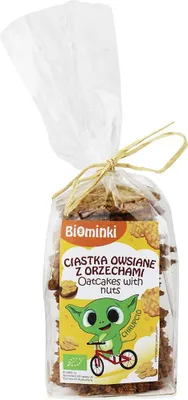 CIASTKA OWSIANE Z ORZECHAMI WŁOSKIMI BIO 170 g - BIOMINKI