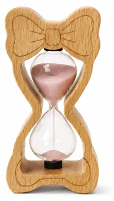 Zandloper 5 Min, Holz-Glastimer, Küche, Dekor