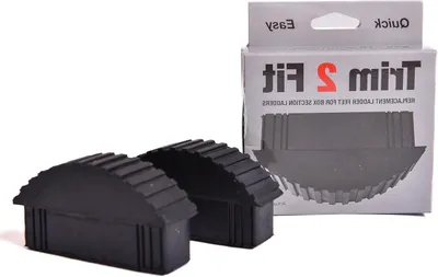 Productafbeelding van Vervangende Rubberen Voeten voor Ladders - Antislip Voetjes voor Veiligheid - Geschikt voor Ladderbomen van 25 mm - Inclusief 4 Schroeven