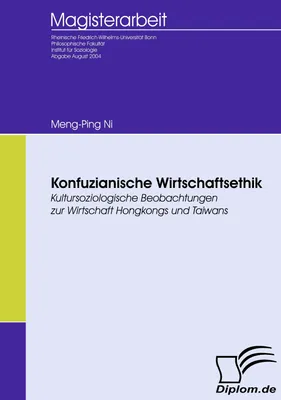 Produktbild von Konfuzianische Wirtschaftsethik