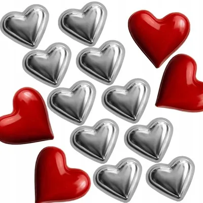 Produktbild von EkoForemki 3D Herz Ausstecher Valentinstag 7cm 10 Stück