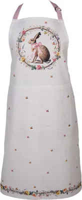 Produktbild von Clayre & Eef Küchenschürze 70x85 cm Beige Baumwolle
