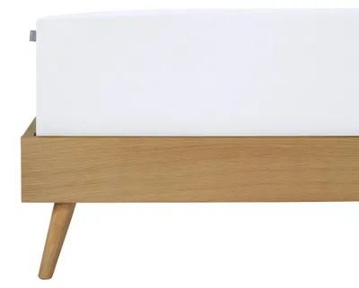 Produktbild von SCHIESSER Spannbettlaken Flexi | Einfarbig | 95/5 | 95 % Baumwolle, 5 % Elasthan | 100x200 cm (geeignet für Matratzen 90x190 cm bis 100x220 cm, Matratzenhöhe bis 25 cm) | Weiß
