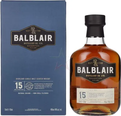 Immagine prodotto di Balblair 15 anni Highland Single Malt Scotch Whisky 46 % 0,70 litri