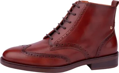 Produktbild von Pikolinos Damen Stiefelette aus Leder flach Derby Brogue Puertollano W3C-8856, Größe:39 EU, Farbe:Braun