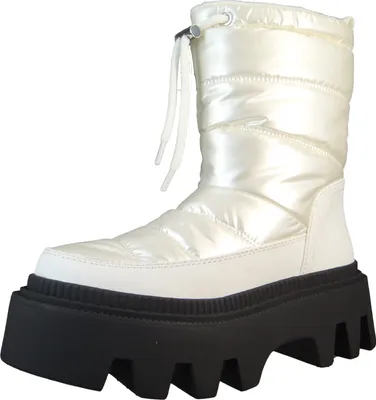 Produktbild von Buffalo Damen Elegante Stiefel Flora Puffer Vegan 1622360 Weiß