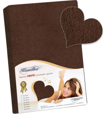 Obrázok produktu pre Froté prestieradlo - hnedé - 140x200