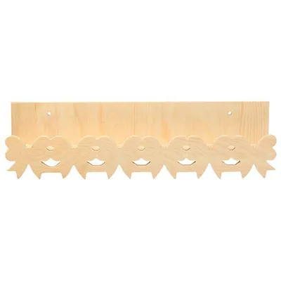 Produktbild von Wandregal aus Holz 42 x 11 cm - Schleifen