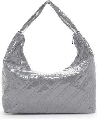Zdjęcie produktu dla Emily & Noah damska torba hobo / torba na ramię BELINDA srebrno-jasnoszary plastik-