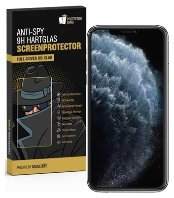 Produktbild von 4x 9H Panzerglas für iPhone 11 Pro Anti-Spy Privacy echtes Tempered Panzerglas Panzerfolie Displayschutz Schutzfolie Schutzglas Screen Protector