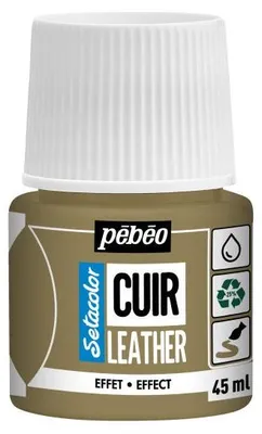 Zdjęcie produktu dla Farba do skóry Pebeo Setacolor effect 45 ml - metaliczna złota