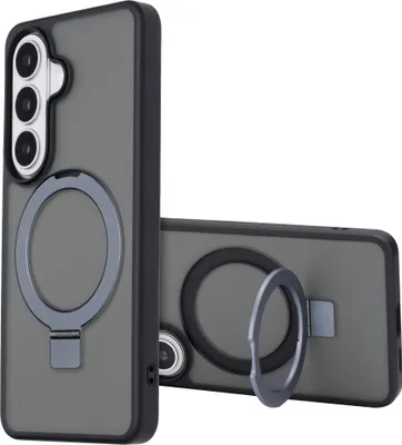 Produktbild von Accezz Ring Stand Backcover mit MagSafe Samsung Galaxy S26 - Schwarz