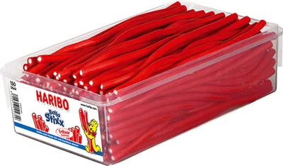 Zdjęcie produktu dla Haribo Balla Stixx owocowe batoniki truskawkowe 150 sztuk 1125g