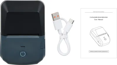 Immagine prodotto di Stampante portatile per scontrini, 58 mm, mini stampante termica per etichette, connessione BT-USB wireless, 203 dpi, mobile, con rotolo di carta da 2 pollici, compatibile con Android/iO