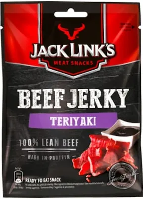 Produktbild von Jack Links Beef Jerky Teriyaki  gewürztes getrocknetes Rindfleisch 25g
