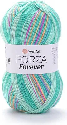 Produktbild von YarnArt Forza Forever Wollgarn, 75% Wolle, 25% Polyamid, vielseitig und langlebig, 420m/100g