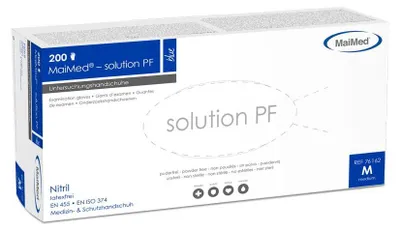 Immagine prodotto di Guanti Maimed solution PF taglia M blu 200 pz